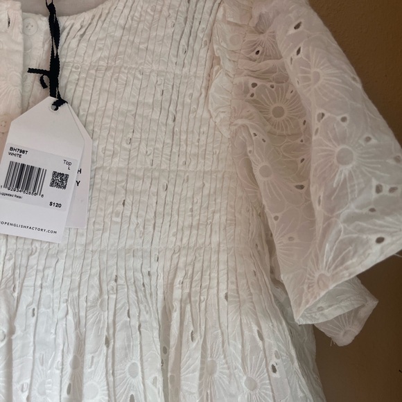 English Factory :: Eyelet Embroidered Cotton Blouse :: Large - Picture 6 of 13